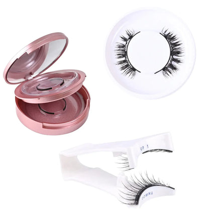 2 Pairs Magnetic Eyelashes - No Glue Needed, Natural 3D Effect, Waterproof & Reusable False Lashes (Easy Application)