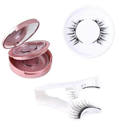 2 Pairs Magnetic Eyelashes - No Glue Needed, Natural 3D Effect, Waterproof & Reusable False Lashes (Easy Application)