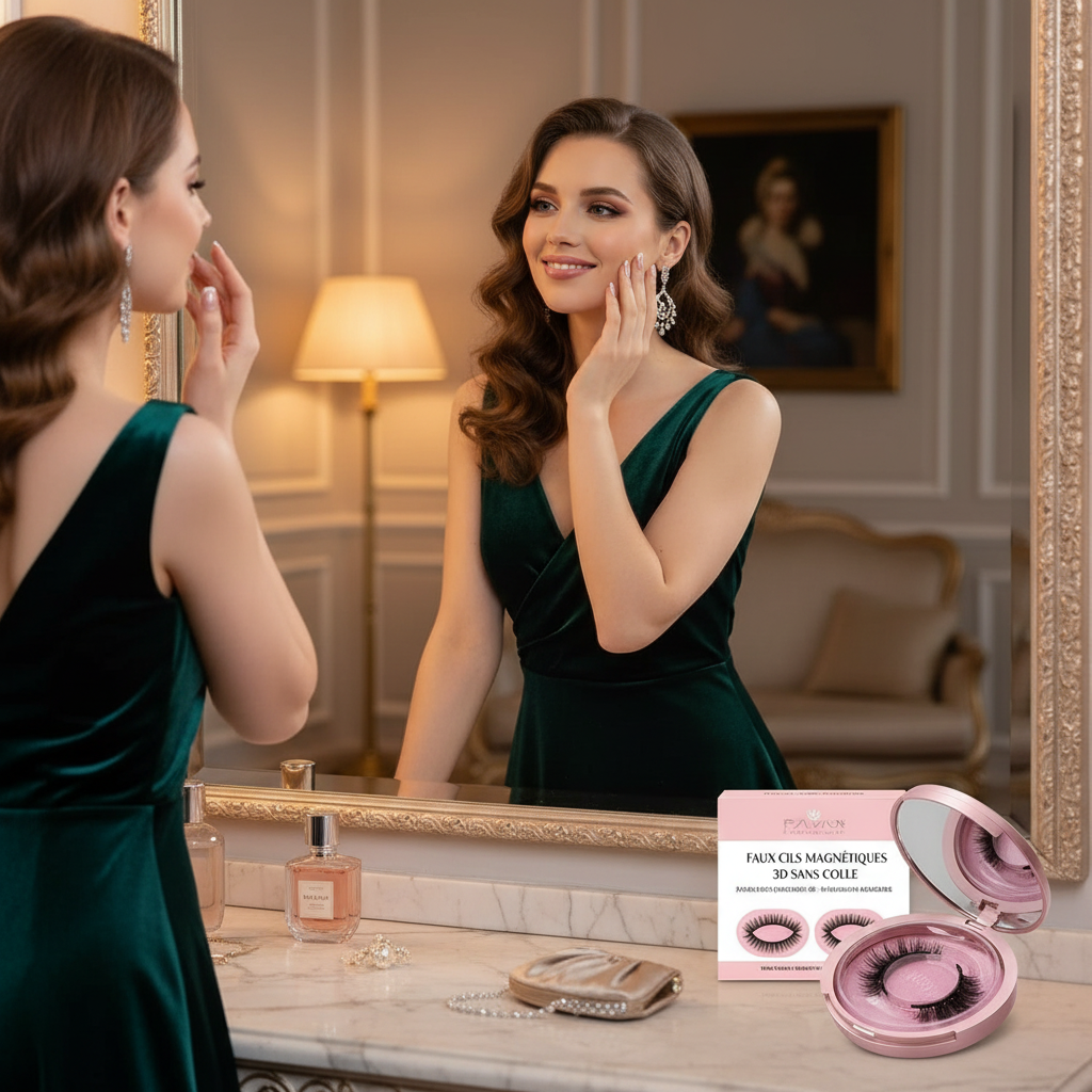 2 Pairs Magnetic Eyelashes - No Glue Needed, Natural 3D Effect, Waterproof & Reusable False Lashes (Easy Application)